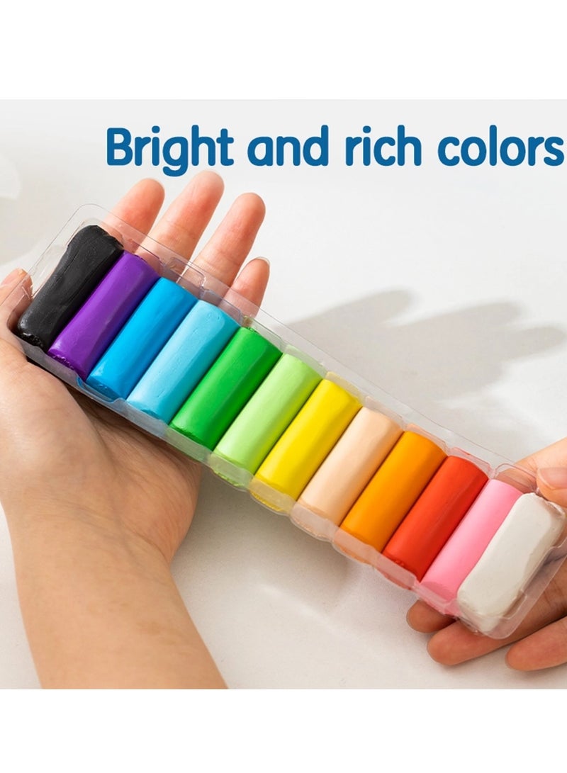 Deli طقم بلاستيسين مكون من 12 قطعة مع ثلاثة قوالب - Image 2