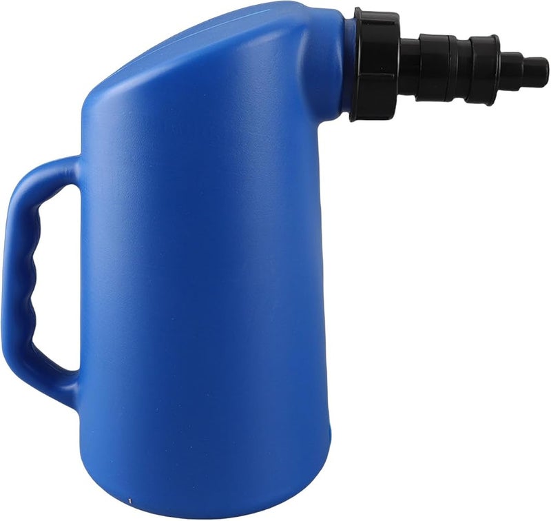 YUEHISY Car Battery Filler, Auto Shut Off Water Jug with No Drip Valve, 2L Lead Acid Battery Watering Tool for Deep Cycle Maintenance, PP PE Material, Garage Mechanic Supply - Image 2