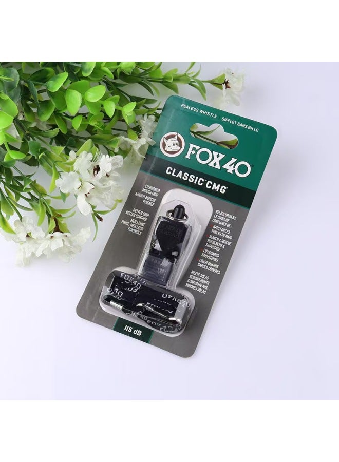 Generic FOX40 Whistle PE Teacher Super Loud Super Whistle Basketball Referee Special Dolphin Professional Rescue Whistle-Color:Black - Image 4