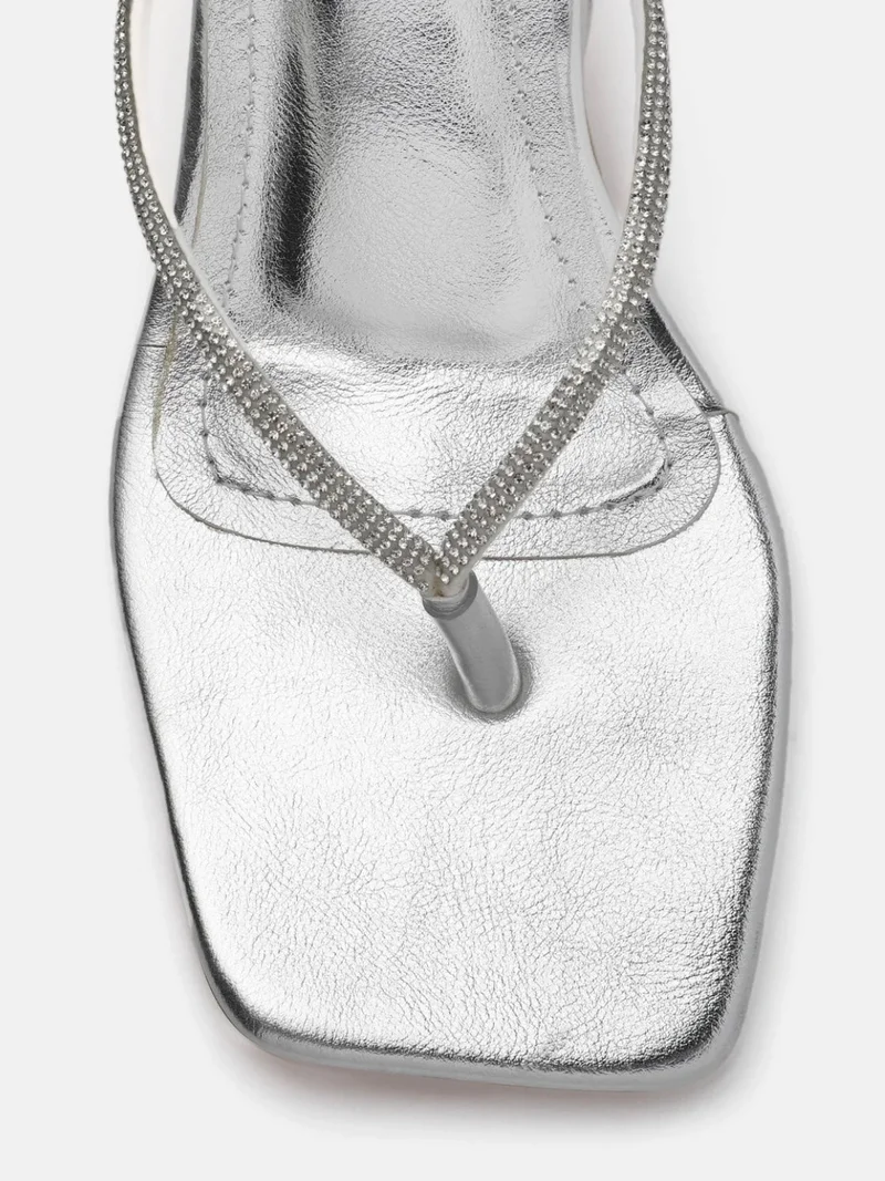 ZORIWORLD  Stardust Micro Crystals Sparkling High Heel Thong Sandal 3 Inch Heeled Premium Vegan All Day Comfort For Festive Celebrations, Party Looks for Women | Best Price UAE