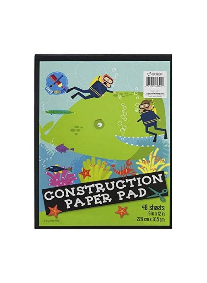 Top Flight Construction Paper Tablet Book Of Colors 9 X 12 Inches 48 Sheets Polywrapped (61301) - Image 2