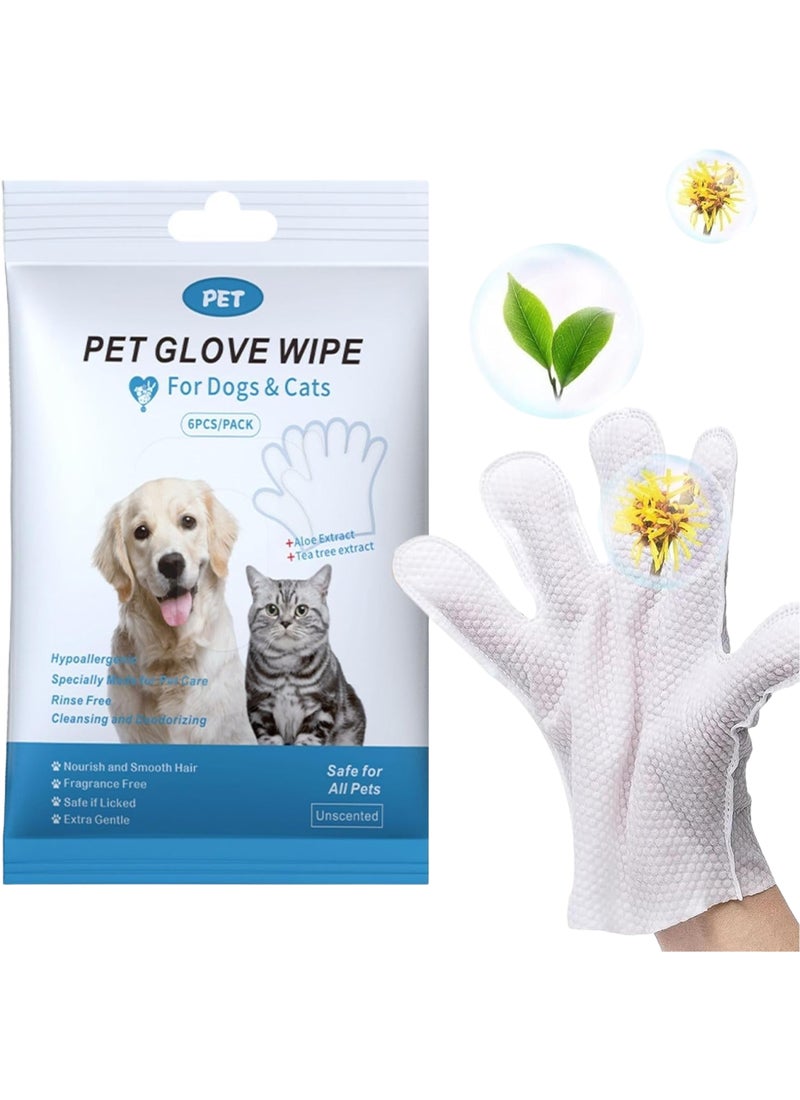 Mumoo Bear Pet Bathing Wipes For Dogs And Cats Cleaning Deodorizing Grooming Gloves Nourish Sheets For Daily Care And Traveling Rinse Free - Image 1