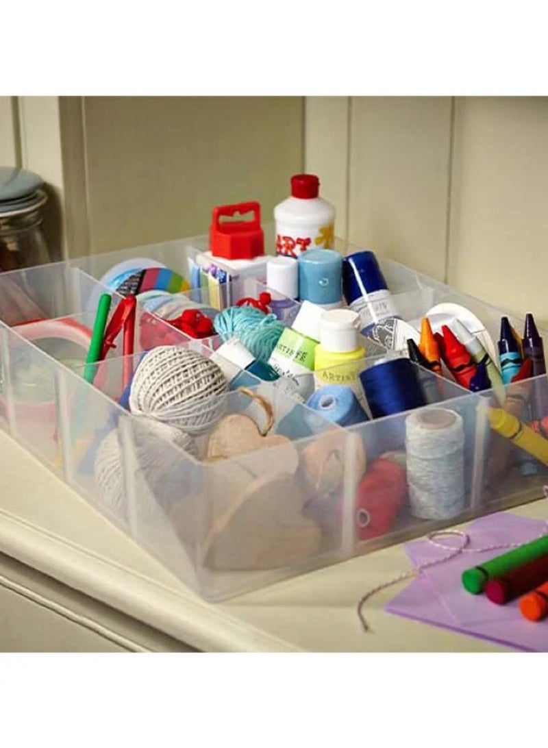 Really Useful Box Large Tray 12 – Durable Clear Plastic Storage Tray for Organizing Documents, Stationery, Tools, Craft Supplies & Household Items with Stackable Design for Home, Office, or Workshop Use - Image 5