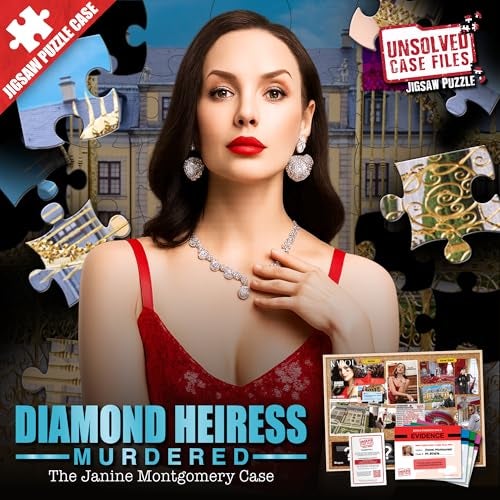 Unsolved Case Files Murder Mystery Puzzle Janine Montgomery Case 500 Piece Jigsaw for Puzzle Lovers True Crime Fans - Image 5
