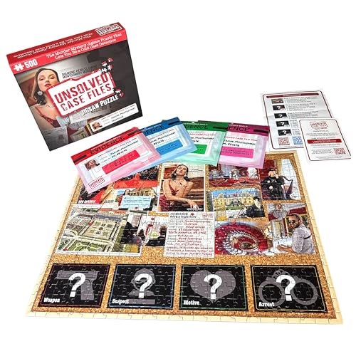 Unsolved Case Files Murder Mystery Puzzle Janine Montgomery Case 500 Piece Jigsaw for Puzzle Lovers True Crime Fans - Image 1