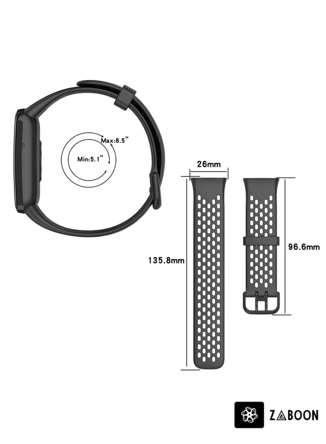 Zaboon سوار ساعة شاومي مي باند 7 برو القابل للتنفس من TPU - Image 5