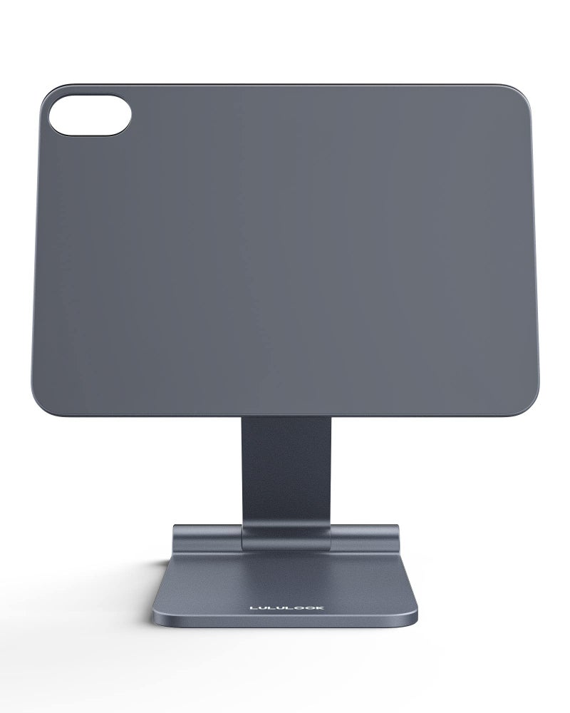 LULULOOK Foldable Magnetic Stand for iPad Mini 7 A17 Pro/Mini 6 8.3 inch (2024/2021), Adjustable Desk Tablet Holder, Aluminum Rotatable Floating Stand for Apple iPad Mini 7/6 Drawing, Viewing- Gray - Image 1