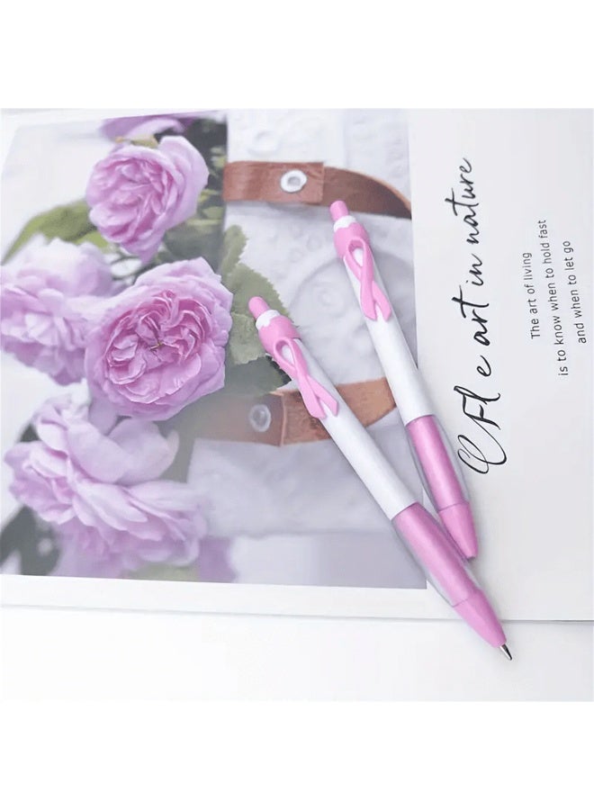 التوعيه بسرطان الثدي اقلام حبر جاف مجموعه من 6 اقلام بتصميم الشريط الوردي للتوعيه بسرطان الثدي  مناسبه  كهدية توعوية في المدارس أو حملات التوعية أو المستشفيات - Image 4