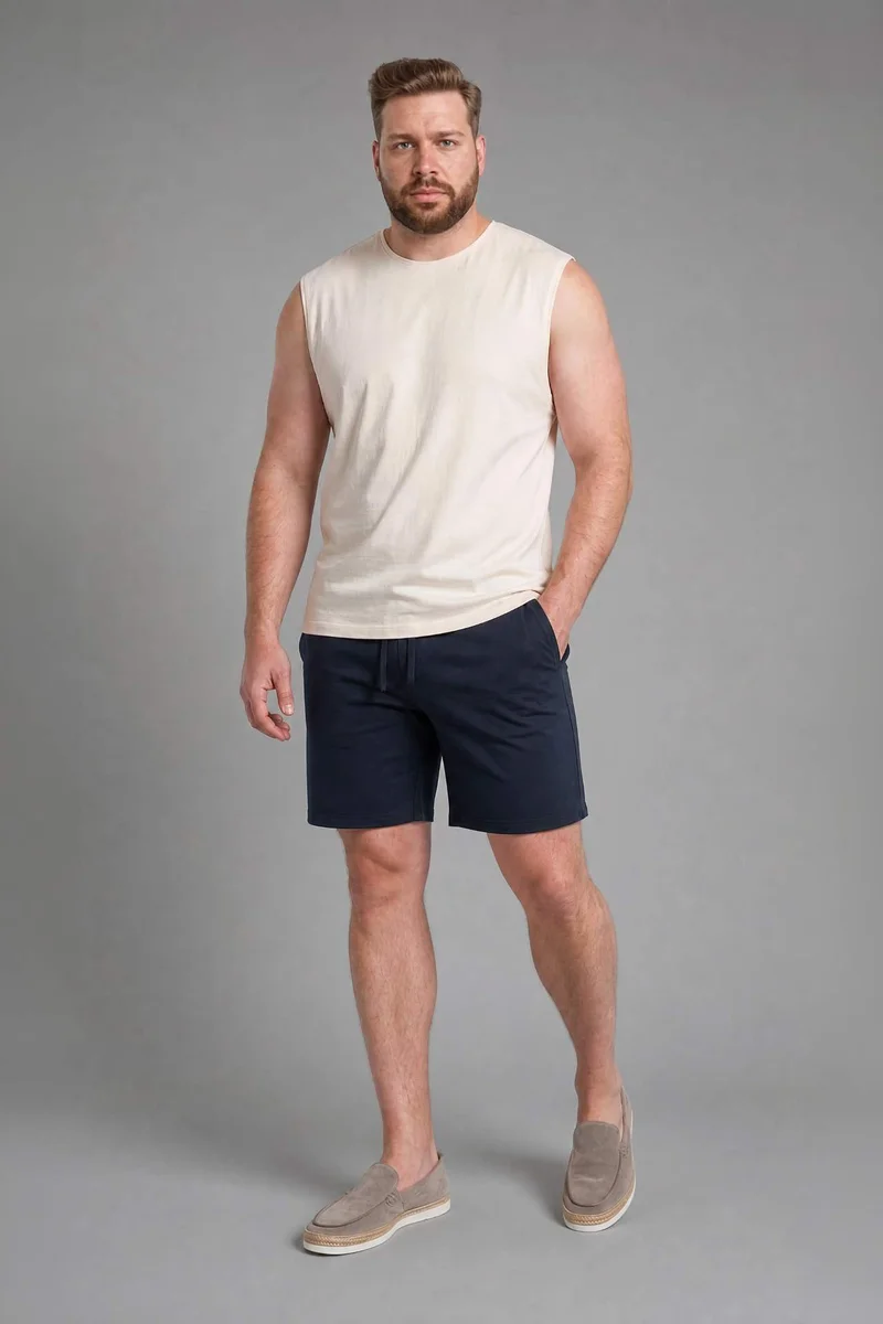 ديفاكتو Boxy Fit Crew Neck Sleeveless Tank Top