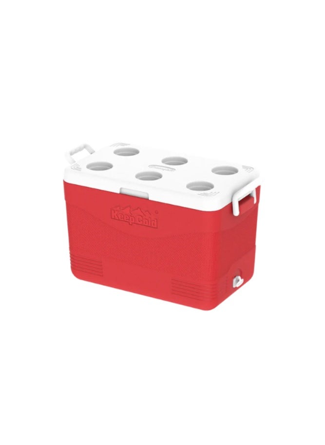 Cosmoplast 46L KeepCold Picnic Icebox RED 