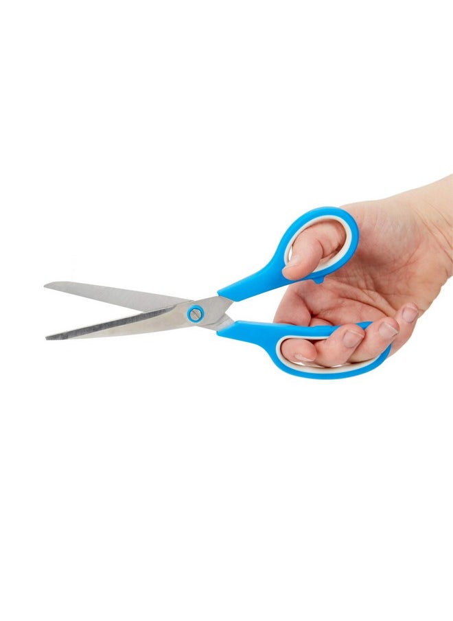 Blue Summit Supplies Blue Summit Supplies Multi Purpose Scissors, 8 Inch Household Shears with Comfort Grip, Sharp Scissors for Craft or Office, Assorted Colors, 30 Pack  - Image 3