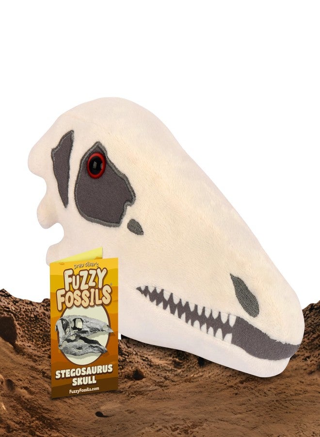 Giant Microbes Fuzzy Fossils Stegosaurus Stuffed Animal, Stegosaurus Plush, Dinosaur Stuffed Animal, Stuffed Dinosaur Plush, Stegosaurus Toy, Dinosaur Toy, Dinosaur Skull Decor, Dinosaur Pillow, Paleontologist Gifts - Image 1