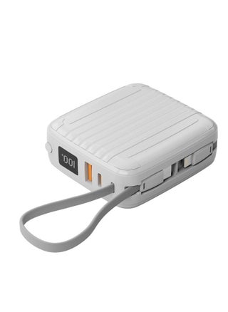 10000mAh - Magsafe Built-In Cable - White
