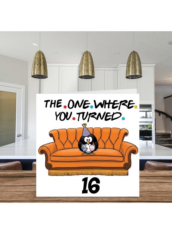 Stuff4 Fun 16th Birthday Cards for Boys Girls - The One Where - Funny Birthday Card for Son Daughter Brother Sister Grandson Granddaughter Niece Nephew, 145mm x 145mm Greeting Cards, 16th Birthday Card - Image 3