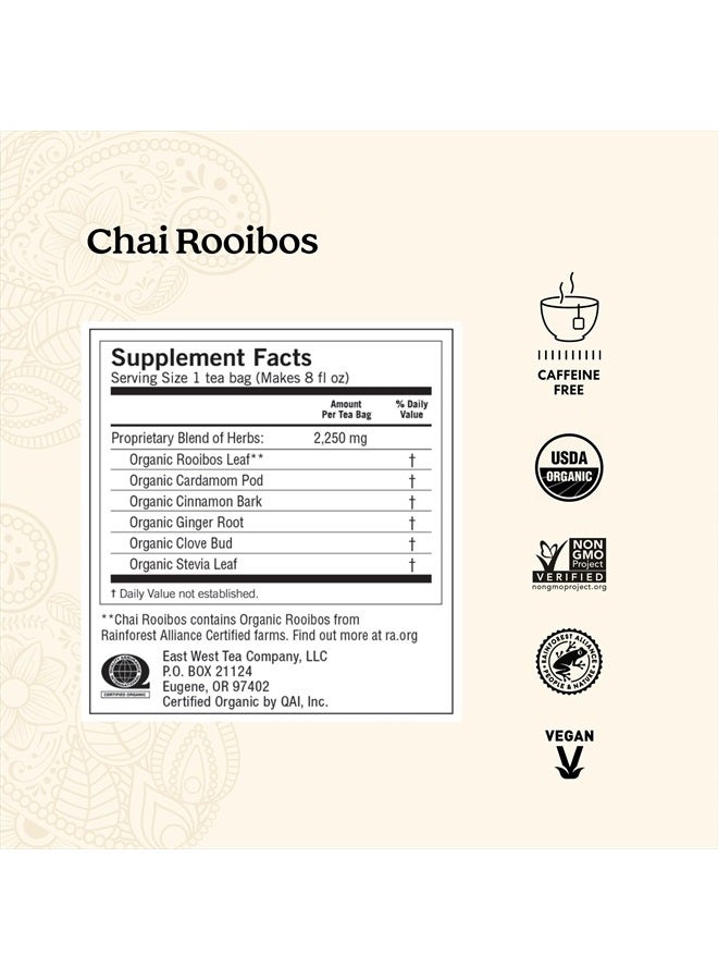 YOGI Tea Chai Rooibos Tea - 16 Tea Bags per Pack (6 Packs) - Spiced Organic Rooibos Tea - Provides Antioxidants - Caffeine-Free - Includes Cardamom, Cinnamon, Ginger & Clove  - Image 3