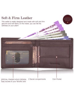 HORNBULL HORNBULL Mens Combo Brown Wallet and Belt | Gift Set for Men | Gift Hamper for Boys | Wallets Men Leather BW 69117  - Image 5