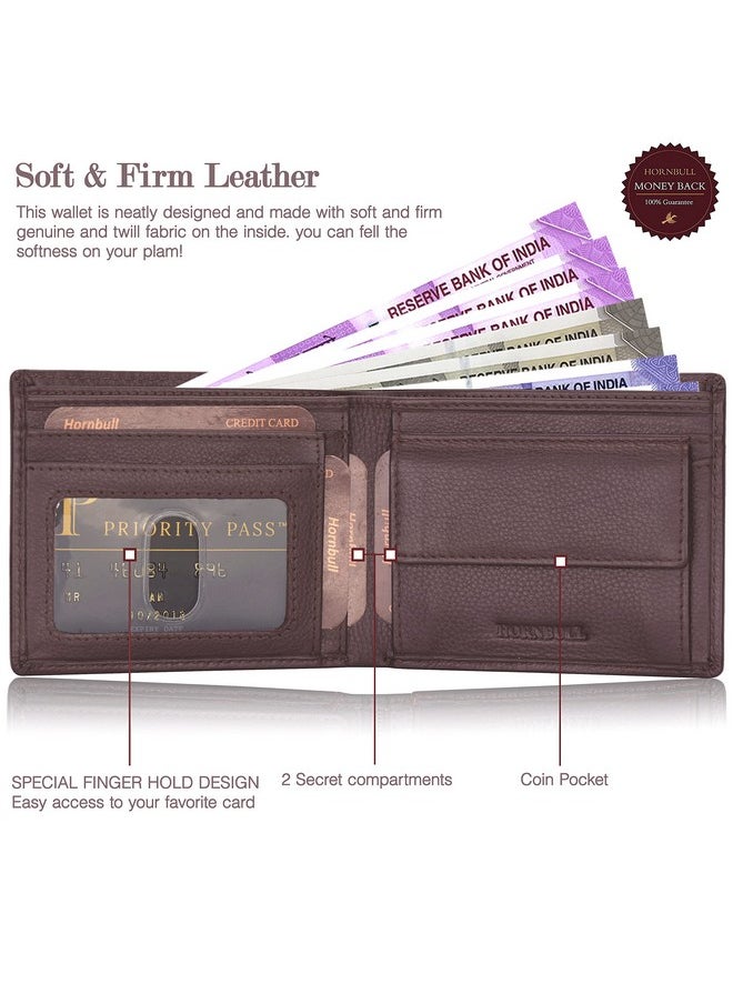 HORNBULL HORNBULL Mens Combo Brown Wallet and Belt | Gift Set for Men | Gift Hamper for Boys | Wallets Men Leather BW 69117  - Image 5