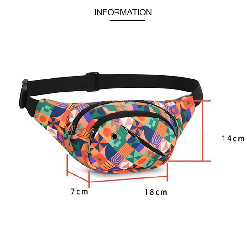 GUSTAVE® Waist Bag for Men Women with Adjustable Strap and Headphone Jack, Large Waterproof Chest Bag Fanny Pack for Hiking Travel Camping Running Sports Outdoors - Image 2