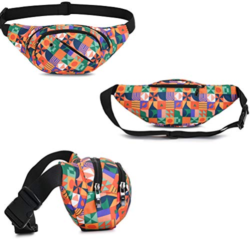 GUSTAVE® Waist Bag for Men Women with Adjustable Strap and Headphone Jack, Large Waterproof Chest Bag Fanny Pack for Hiking Travel Camping Running Sports Outdoors - Image 4