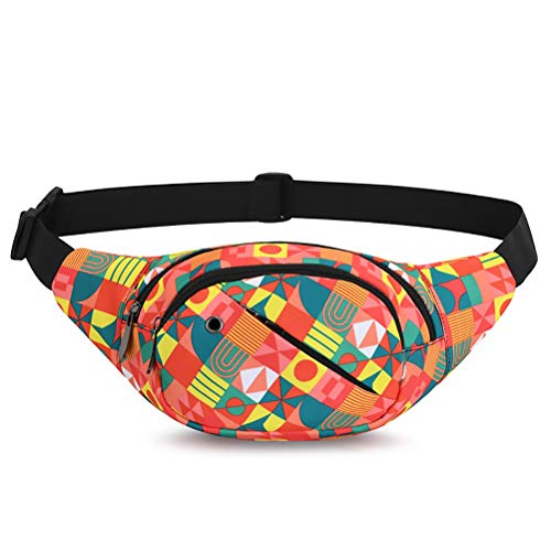 GUSTAVE® Waist Bag for Men Women with Adjustable Strap and Headphone Jack, Large Waterproof Chest Bag Fanny Pack for Hiking Travel Camping Running Sports Outdoors - Image 1