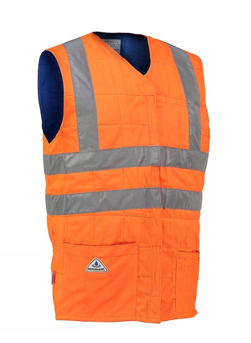 Techniche 6538 Traffic Safety Vest, Hi Vis Orange L/XL - Image 1