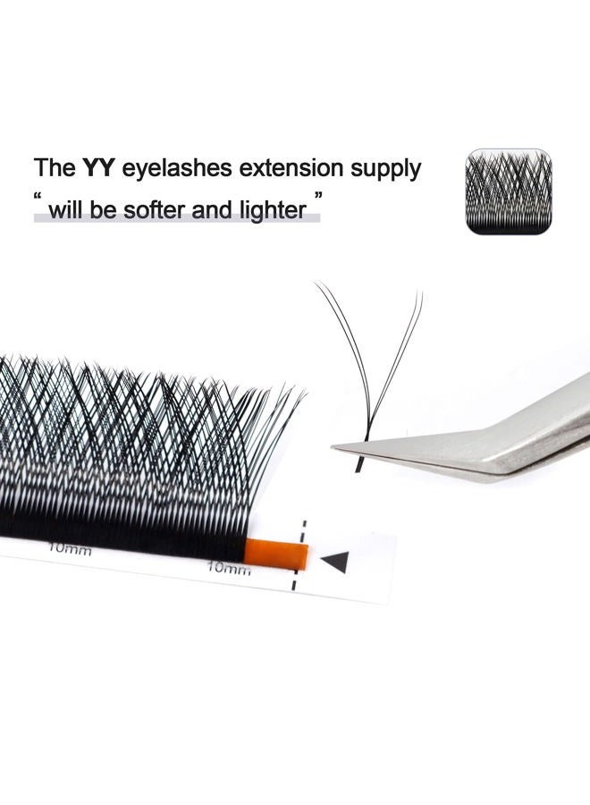 ACTROL YY Eyelashes Extension Lashes Black D Curl 0.07mm 13mm Lash Volume Extension Easy Fans 4D Y Shaped Premade Soft Eyelashes Supply - Image 5