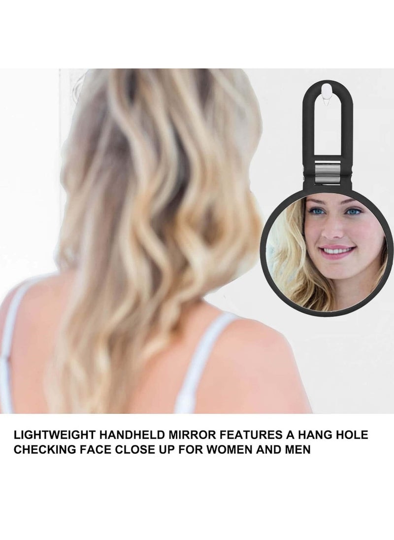 Ru syanl - Magnifying Handheld Mirror Double Sided 1X 15X Magnification Hand Mirror Travel Folding Adjustable Rotation Pedestal Makeup Desk Mirror - Image 1