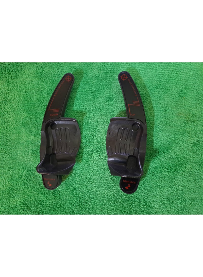 وصلات تبديل السرعات  السوداء لعجلة قيادة فولكس فاجن DSG جولف  MK5 6 MK6 GTI R32 R P1b - Image 2