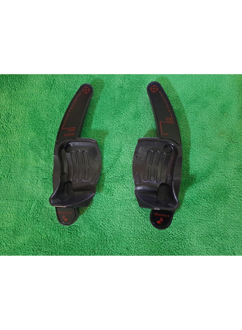 وصلات تبديل السرعات  السوداء لعجلة قيادة فولكس فاجن DSG جولف  MK5 6 MK6 GTI R32 R P1b - Image 1