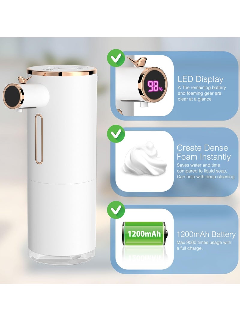 SYOSI Automatic Soap Dispenser with 3-Level Foaming, 10.5 OZ Touchless Hand Soap Dispenser with Aromatherapy, USB Rechargeable for Kitchen, Bathroom, Shower - Image 4