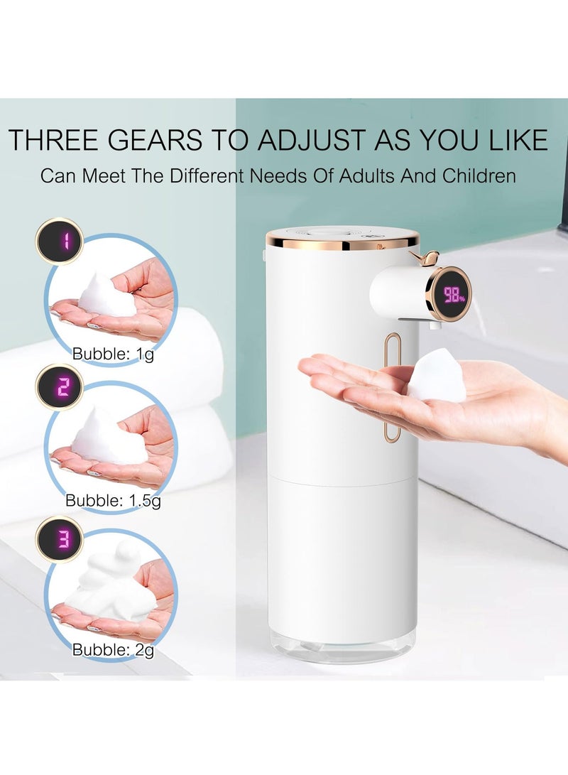 SYOSI Automatic Soap Dispenser with 3-Level Foaming, 10.5 OZ Touchless Hand Soap Dispenser with Aromatherapy, USB Rechargeable for Kitchen, Bathroom, Shower - Image 2