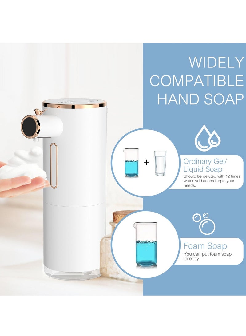 SYOSI Automatic Soap Dispenser with 3-Level Foaming, 10.5 OZ Touchless Hand Soap Dispenser with Aromatherapy, USB Rechargeable for Kitchen, Bathroom, Shower - Image 5