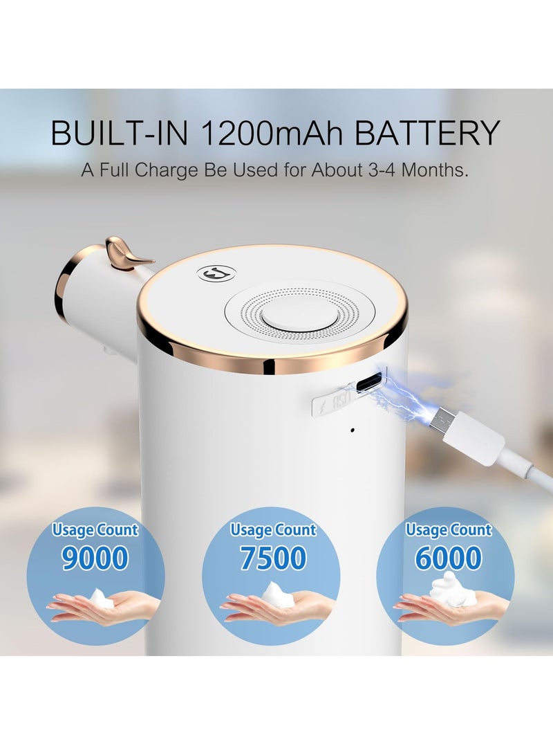 SYOSI Automatic Soap Dispenser with 3-Level Foaming, 10.5 OZ Touchless Hand Soap Dispenser with Aromatherapy, USB Rechargeable for Kitchen, Bathroom, Shower - Image 3