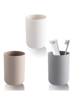 Oasisgalore 3PCS Toothbrush Cup Reusable Toothbrush Holder for Normal Toothbrushes and Toothpaste  - Image 1