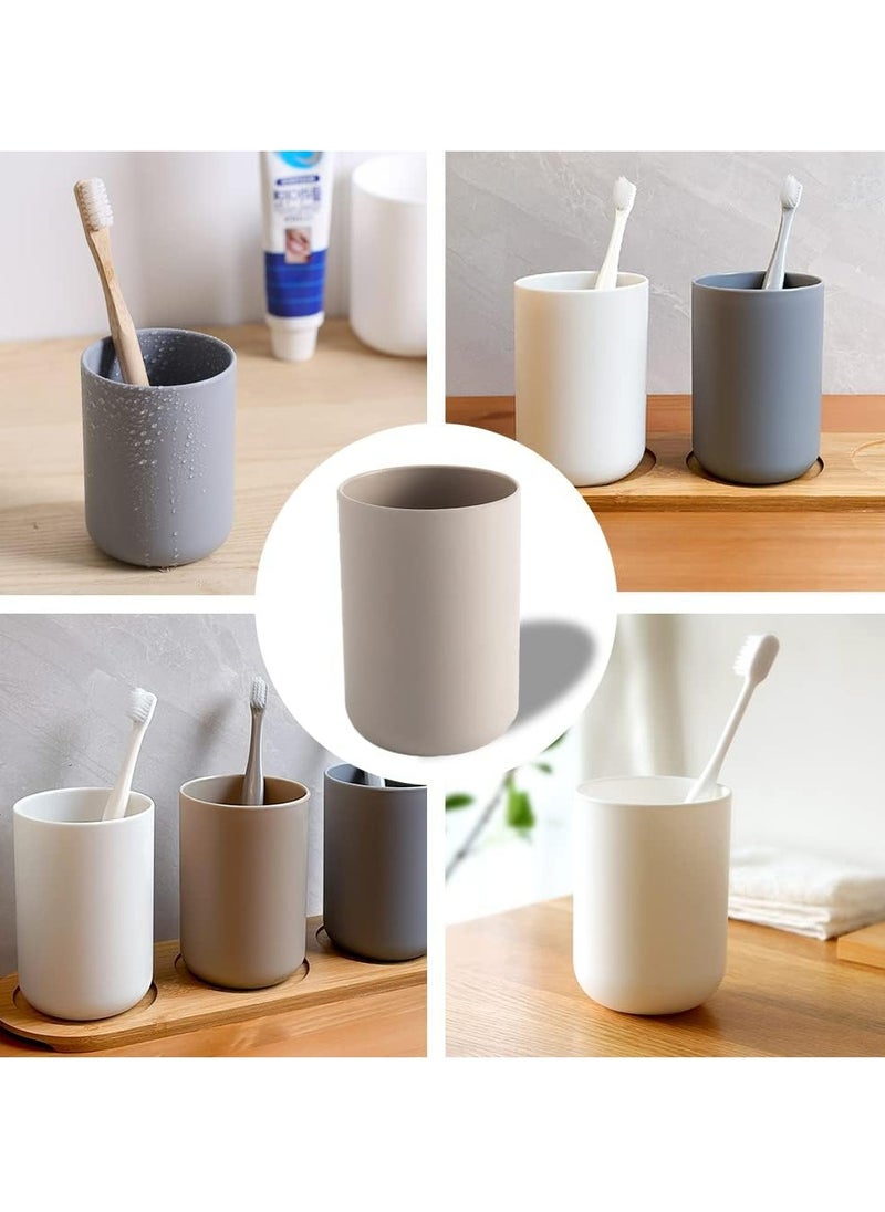 3PCS Toothbrush Cup Reusable Toothbrush Holder for Normal Toothbrushes and Toothpaste