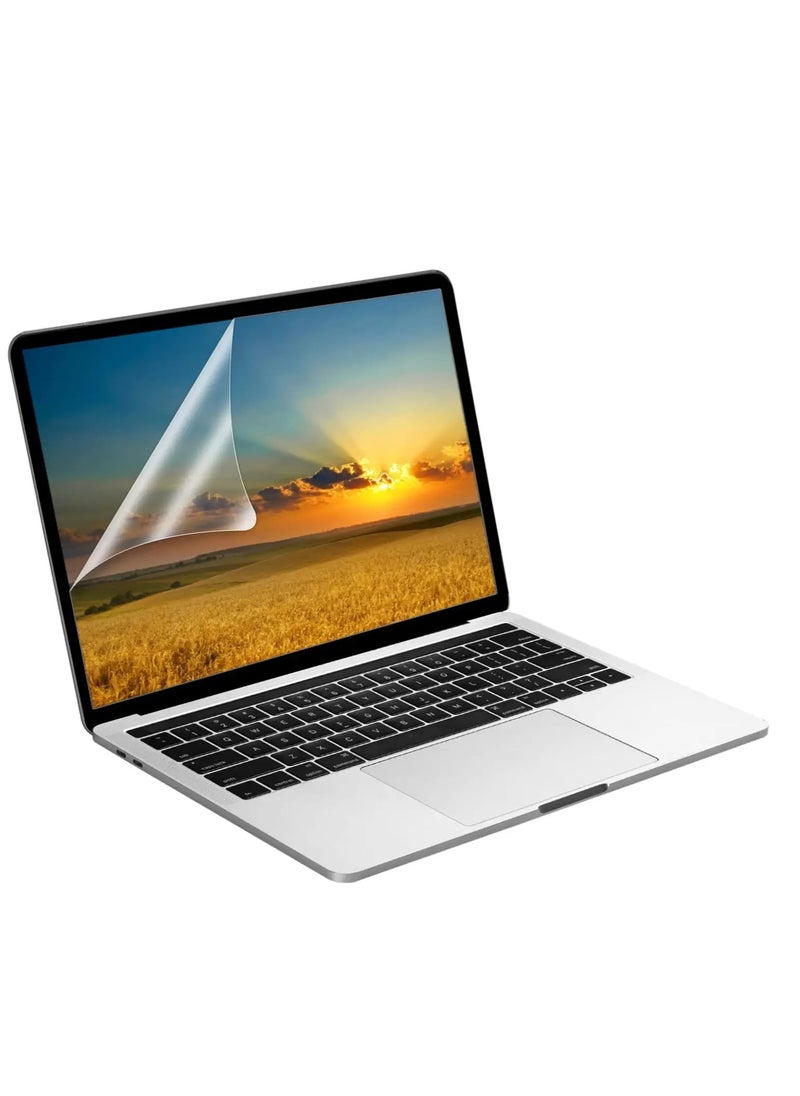 Generic - 3 in 1 Bundle Rubberized Case Compatible with M2 MacBook Air 13.6 inch 2022 A2681 M2 Chip and 2024 A3113 M3 Chip and 2025 A3240 M4 Chip, Plastic Hard Shell Case with Keyboard Cover & Screen Protector, Frosted Transparent - Image 1