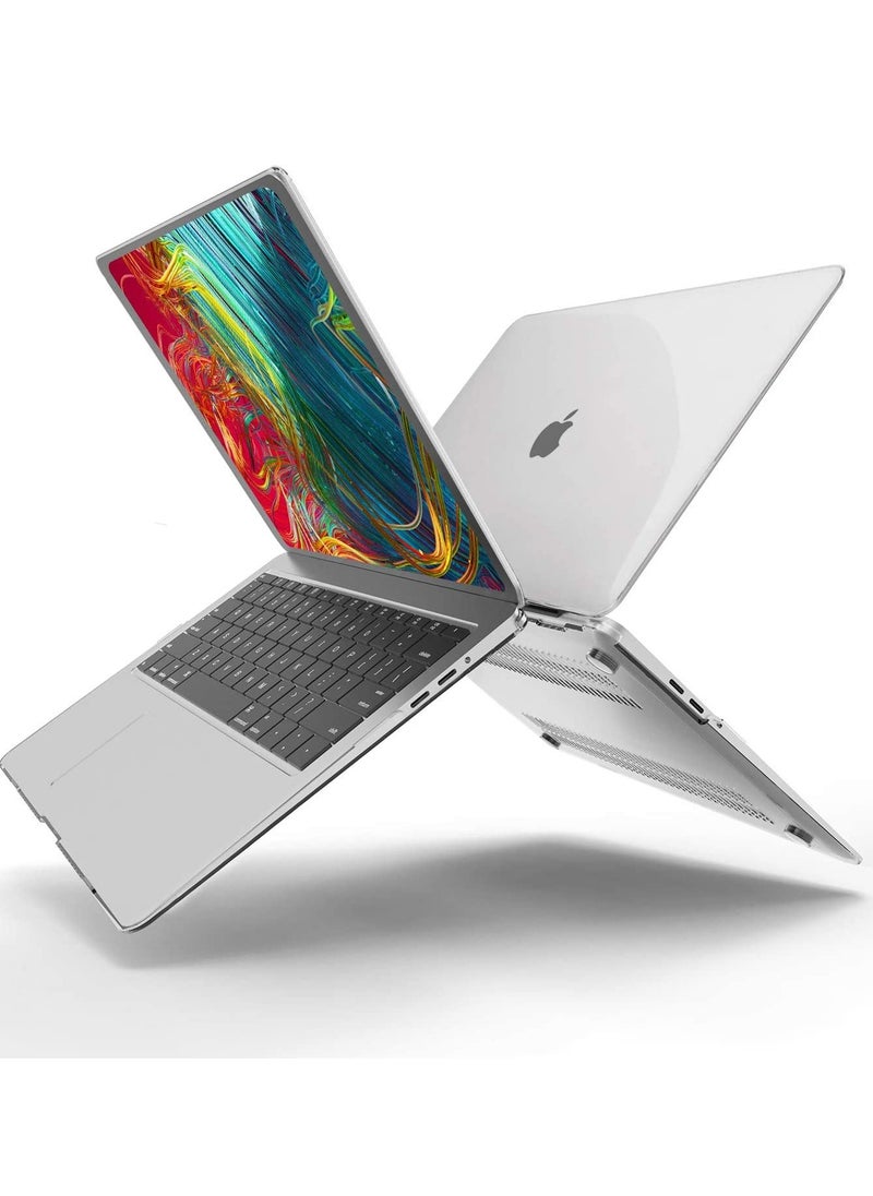 Generic 3 in 1 Bundle Rubberized Case Compatible with M2 MacBook Air 13.6 inch 2022 A2681 M2 Chip and 2024 A3113 M3 Chip and 2025 A3240 M4 Chip, Plastic Hard Shell Case with Keyboard Cover & Screen Protector, Frosted Transparent  - Image 3