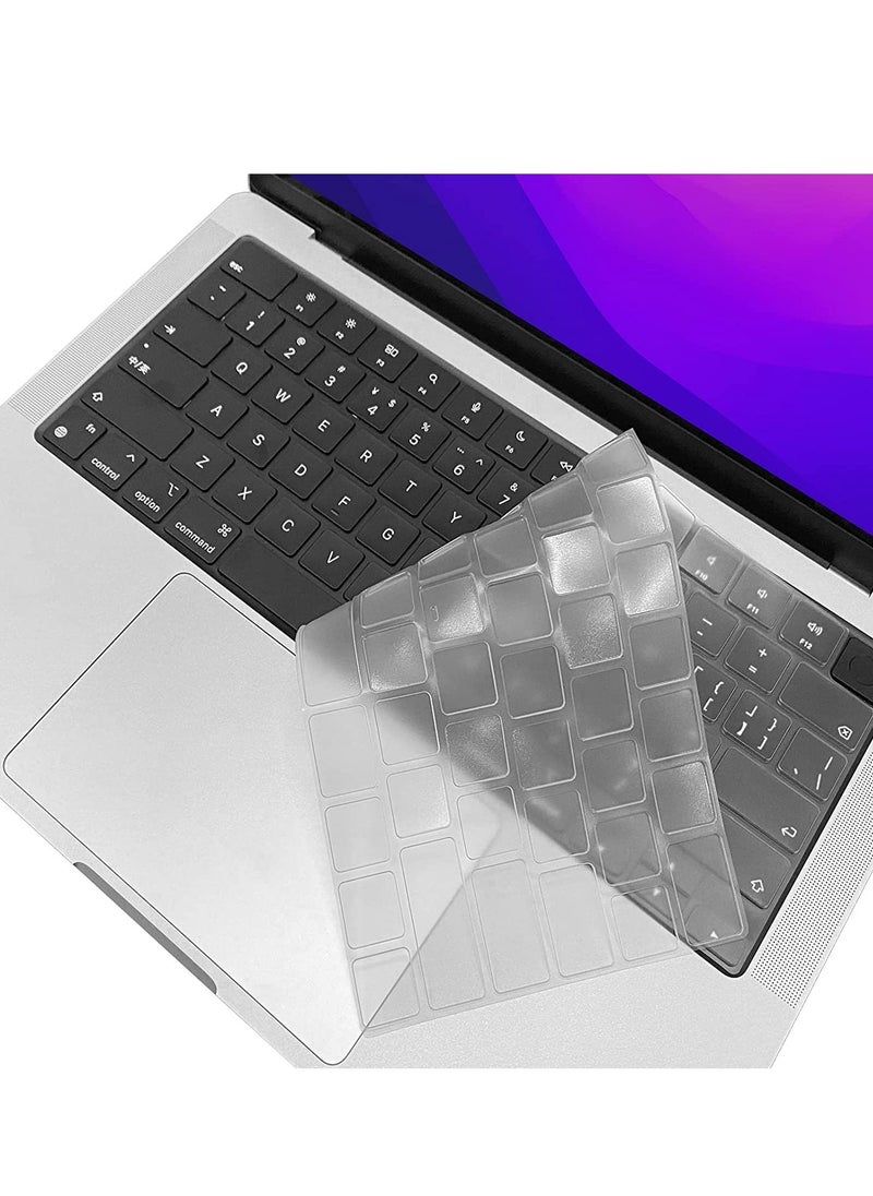 Generic 3 in 1 Bundle Rubberized Case Compatible with M2 MacBook Air 13.6 inch 2022 A2681 M2 Chip and 2024 A3113 M3 Chip and 2025 A3240 M4 Chip, Plastic Hard Shell Case with Keyboard Cover & Screen Protector, Frosted Transparent  - Image 5