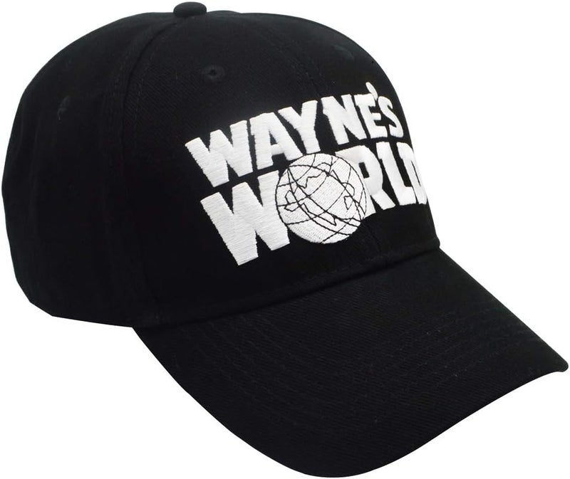 Aiugko Wayne's Hat Adjustable Unisex Embroidered Trucker Baseball Cap Black - Image 1