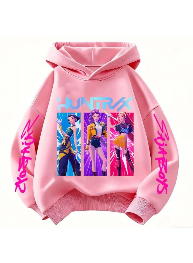 عام كبوب شيطان الصيادين سترة الأطفال الفتيان والفتيات عارضة المطبوعة هوديي سترة - Image 1