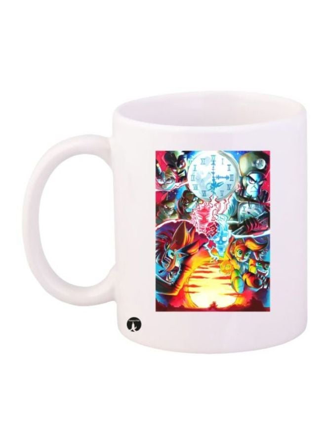 RYN Sonic Video Game Printed Coffee Mug White/Blue/Yellow