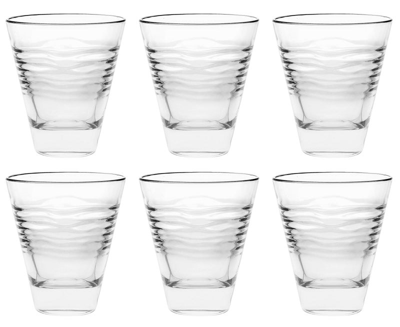 Barski European Glass Double Old Fashioned Tumbler Glasses Uniquely Designed Set of 610 oz Made in Europe
