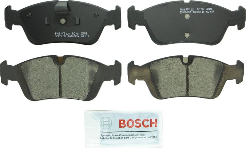 BOSCH BC781 QuietCast Premium Ceramic Disc Brake Pad Set for BMW 323i, 325Ci, 325i, 325xi, Z4 - Front - Image 1