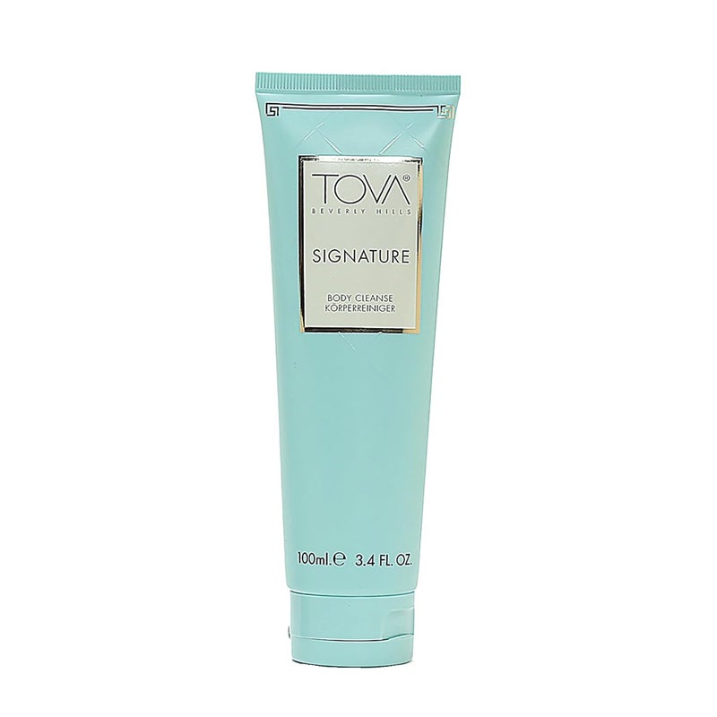 TOVA Signature Shower Gel TravelSize Moisturizing Botanical Cleanser for Women Cornflower and Sea Fennel USAMade and CrueltyFree 34 fl oz - Image 1
