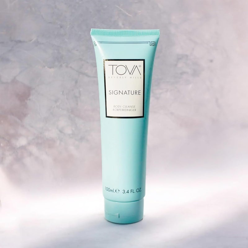 TOVA Signature Shower Gel TravelSize Moisturizing Botanical Cleanser for Women Cornflower and Sea Fennel USAMade and CrueltyFree 34 fl oz - Image 2