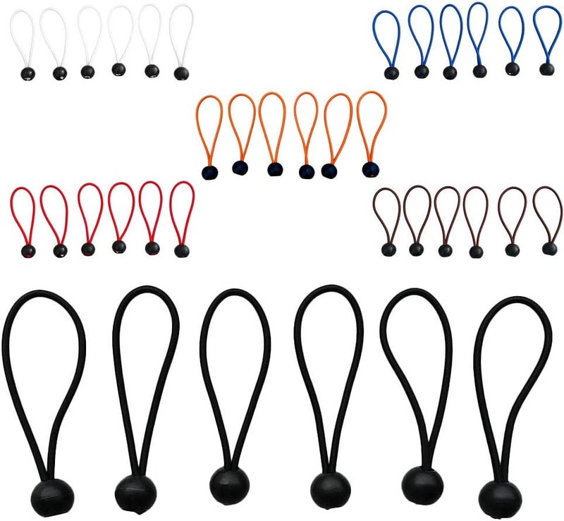 klarako Ball Bungee Tie Down Cord with 0.8inch Ball, UV Resistant - Image 2