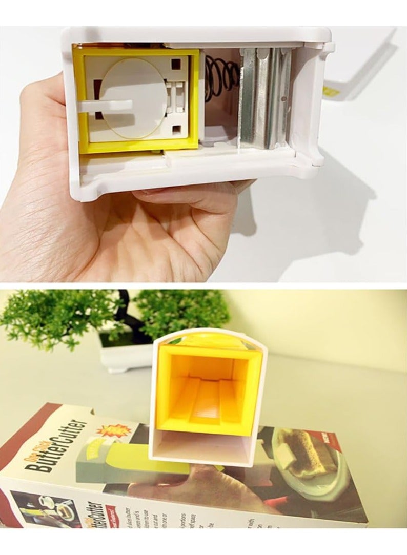 general Butter Cutter - Stainless Steel Hand Held Butter Cutter Slicer, Butter Slicer Dispenser Butter for Making Bread, Cakes, Cookies (Yellow) - Image 4