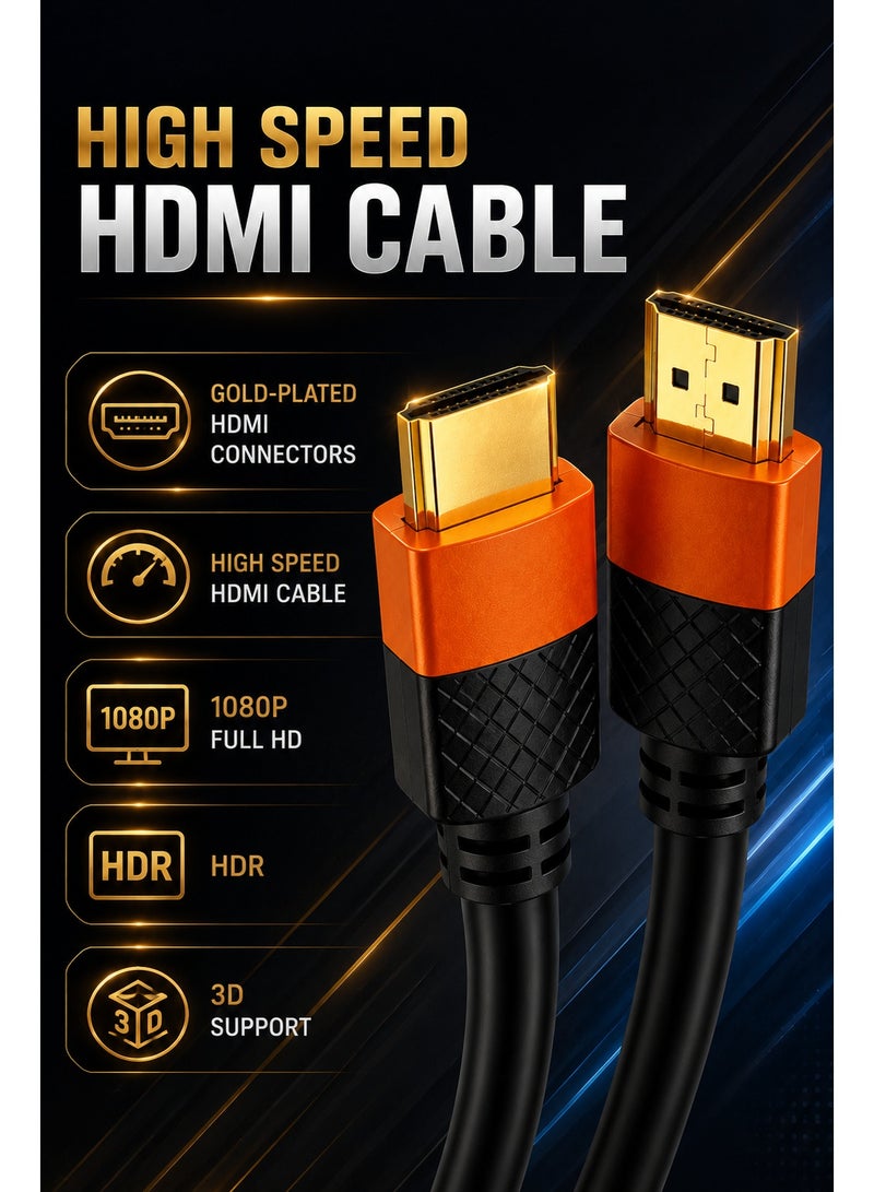 تي بي بردج كابل HDMI عالي السرعة TP-Bridge بطول 10 أمتار | مصمم للأجهزة المتوافقة مع دقة HD وUHD | موصلات مطلية بالذهب - Image 4