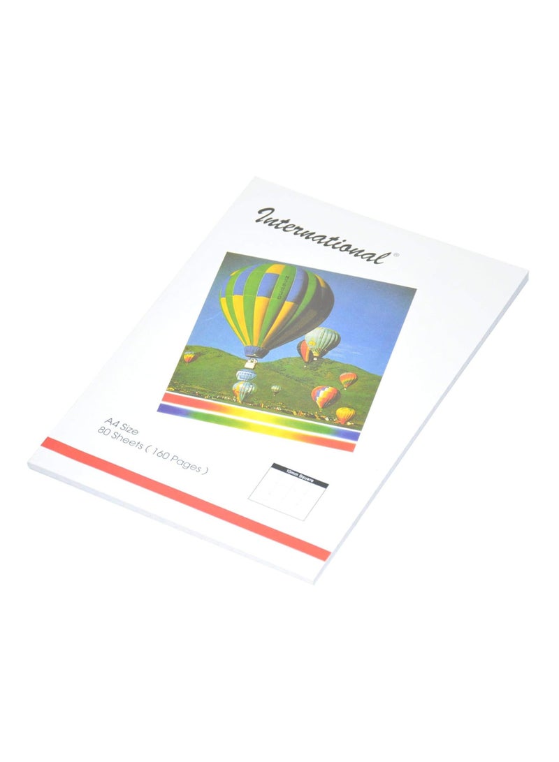 FIS International Exercise Books 10 Mm Square, 160 Pages, Pack Of 10 Pieces, A4 Size - FSEB10A4INT80 - Image 4