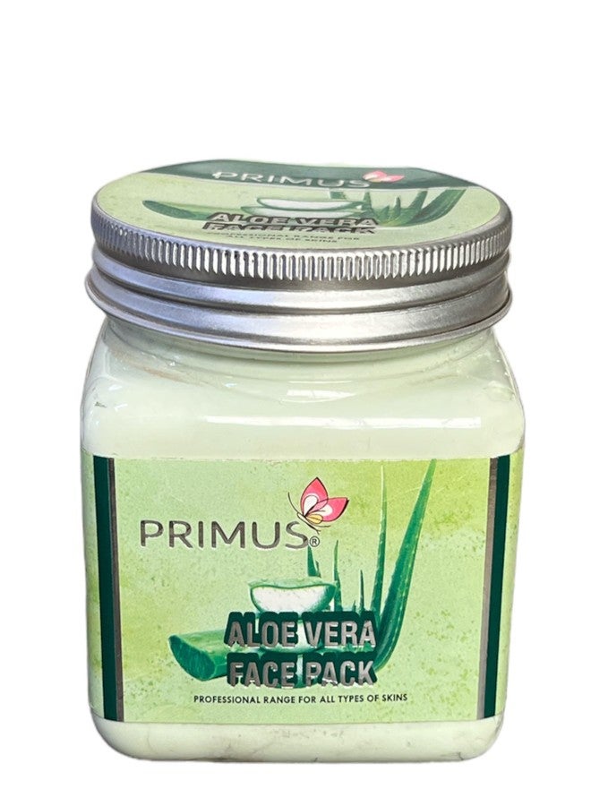 برايموس قناع الوجه بريموس ألوفيرا لبشرة متألقة، والتحكم في الزيوت، وعلاج حب الشباب، والبثور، وإزالة التصبغات، والبقع، والتصبغات، وتفتيح البشرة - (400 جم) - Image 2